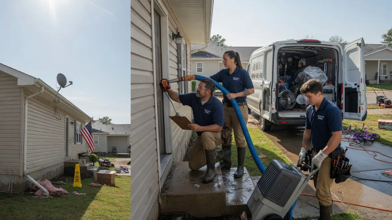 Ceiling Water Damage Restoration in Russell, IL near me